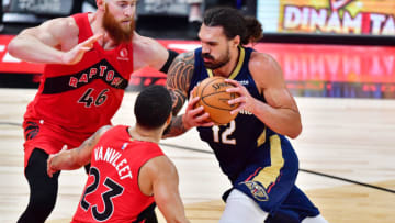 Steven Adams #12 of the New Orleans Pelicans (Photo by Julio Aguilar/Getty Images)