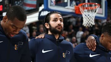 SALT LAKE CITY, UT - OCTOBER 21: Ricky Rubio (Photo by Melissa Majchrzak/NBAE via Getty Images)