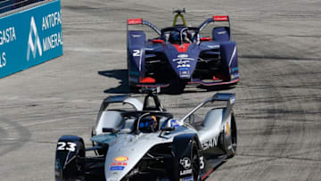 SANTIAGO, CHILE - JANUARY 26: Sebastian Buemi (23) and Sam Bird (2) (Photo by Marcelo Hernandez/Getty Images)