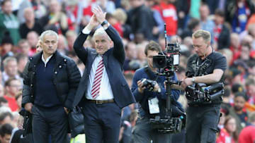 Mark Hughes will bump into his old friend, Mike Phelan, when Stoke visit the KC Stadium. (Photo by John Peters/Man Utd via Getty Images)