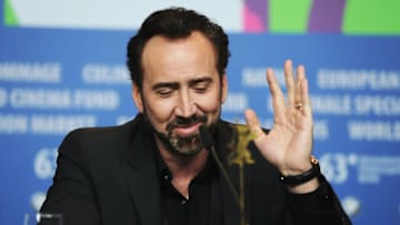 BERLIN, GERMANY - FEBRUARY 15: Actor Nicolas Cage attends 'The Croods' Press Conference during the 63rd Berlinale International Film Festival at the Grand Hyatt Hotel on February 15, 2013 in Berlin, Germany. (Photo by Pascal Le Segretain/Getty Images)
