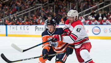 EDMONTON, AB - OCTOBER 17: Kailer Yamamoto. (Photo by Andy Devlin/NHLI via Getty Images)