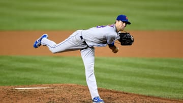 WASHINGTON, DC - SEPTEMBER 03: Jacob deGrom #48 of the New York Mets pitches against the Washington Nationals at Nationals Park on September 3, 2019 in Washington, DC. (Photo by G Fiume/Getty Images)