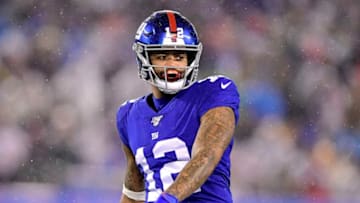 EAST RUTHERFORD, NEW JERSEY - DECEMBER 29: Cody Latimer #12 of the New York Giants in action against the Philadelphia Eagles at MetLife Stadium on December 29, 2019 in East Rutherford, New Jersey. (Photo by Steven Ryan/Getty Images)