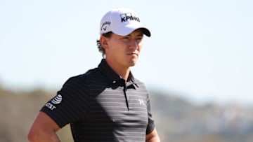 AUSTIN, TEXAS - MARCH 23: Maverick McNealy of the United States looks on on the third hole during the first day of the World Golf Championships-Dell Technologies Match Play at Austin Country Club on March 23, 2022 in Austin, Texas. (Photo by Gregory Shamus/Getty Images)