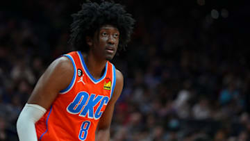 Jalen Williams #8 of the Oklahoma City Thunder (Photo by Mitchell Leff/Getty Images)