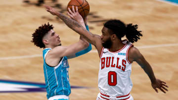 LaMelo Ball, Coby White, Chicago Bulls (Photo by Grant Halverson/Getty Images)
