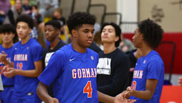 Bishop Gorman High School guard Jase Richardson before a game against Centennial High School. USA Today.