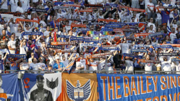 CINCINNATI, OHIO - JULY 18: FC Cincinnati fans before the start of the game against the D.C. United at Nippert Stadium on July 18, 2019 in Cincinnati, Ohio. (Photo by Justin Casterline/Getty Images)