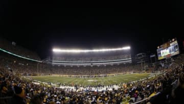 Jan 3, 2015; Pittsburgh, PA, USA; A general view of Heinz Field during the 2014 AFC Wild Card playoff football game between the Pittsburgh Steelers and the Baltimore Ravens. Mandatory Credit: Geoff Burke-USA TODAY Sports
