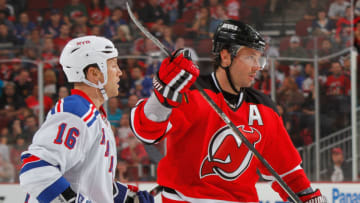 Sean Avery and Ilya Kovalchuk (Photo by Paul Bereswill/Getty Images)
