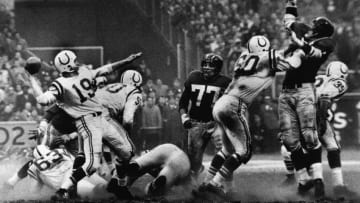 American quarterback Johnny Unitas