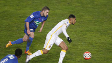 AMIENS, FRANCE - JANUARY 3: Sofiane Boufal of Lille in action during the French Cup (Coupe de France) match between Amiens AC and Lille LOSC at Stade de la Licorne on January 3, 2016 in Amiens, France. (Photo by Jean Catuffe/Getty Images)