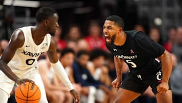 Cincinnati Bearcats guard David DeJulius against the Xavier Musketeers at Fifth Third Arena.