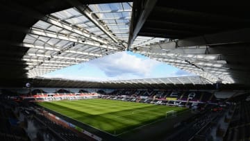 SWANSEA, WALES - MARCH 05: A general view inside the stadium prior to the Barclays Premier League match between Swansea City and Norwich City at Liberty Stadium on March 5, 2016 in Swansea, Wales. (Photo by Tony Marshall/Getty Images)