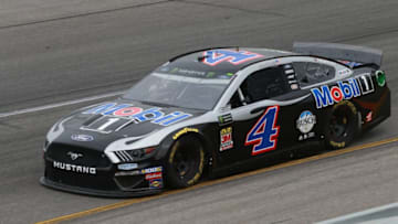 RICHMOND, VA - APRIL 12: Kevin Harvick, driver of the #4 Mobil 1 Ford, drives during practice for the Monster Energy NASCAR Cup Series Toyota Owners 400 at Richmond Raceway on April 12, 2019 in Richmond, Virginia. (Photo by Matt Sullivan/Getty Images)