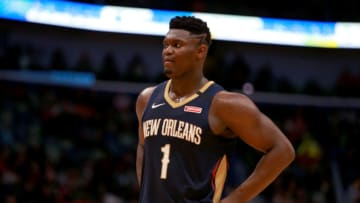 Zion Williamson #1 of the New Orleans Pelicans (Photo by Sean Gardner/Getty Images)