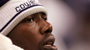 DALLAS - NOVEMBER 22: Wide receiver Terrell Owens #81 of the Dallas Cowboys looks on during play with the New York Jets in the fourth quarter at Texas Stadium November 22, 2007 in Irving, Texas. (Photo by Ronald Martinez/Getty Images)