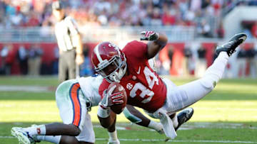 TUSCALOOSA, AL - NOVEMBER 26: Damien Harris