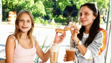 Bethenny Frankel celebrates National Donut Day at Dunkin with her daughter,photo provided by Dunkin