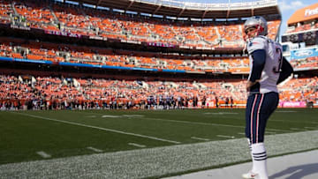 Oct 9, 2016; Cleveland, OH, USA; New England Patriots kicker Stephen Gostkowski (3) against the Cleveland Browns during the fourth quarter at FirstEnergy Stadium. The Patriots won 33-13. Mandatory Credit: Scott R. Galvin-USA TODAY Sports