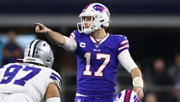 Josh Allen #17 of the Buffalo Bills at AT&T Stadium. (Photo by Ronald Martinez/Getty Images)
