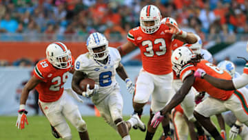MIAMI GARDENS, FL - OCTOBER 15: T.J. Logan