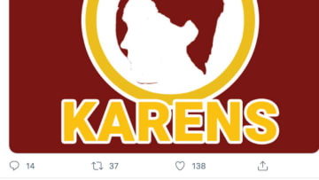 Washington Karens as a substitute for the Washington Redskins (via Twitter)