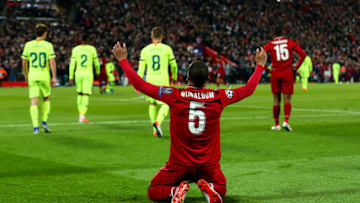 Georginio Wijnaldum of Liverpool. (Photo by Robbie Jay Barratt - AMA/Getty Images)