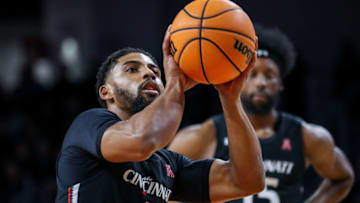 Cincinnati Bearcats guard David DeJulius shoots a free throw against the Houston Cougars at Fifth Third Arena. USA Today.