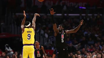 LA Clippers Rajon Rondo Montrezl Harrell (Photo by Yong Teck Lim/Getty Images)