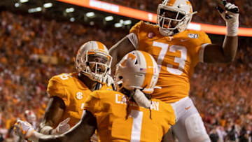 Trey Smith, Tennessee Volunteers. (Photo by Steve Limentani/ISI Photos/Getty Images).