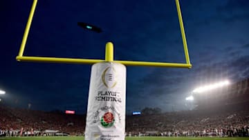 PASADENA, CA - JANUARY 01: A general view of the 2018 College Football Playoff Semifinal Game between the Oklahoma Sooners and Georgia Bulldogs at the Rose Bowl Game presented by Northwestern Mutual at the Rose Bowl on January 1, 2018 in Pasadena, California. (Photo by Harry How/Getty Images)