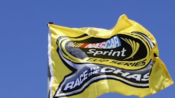 Sep 11, 2015; Richmond, VA, USA; A general view of a flag during practice for the Federated Auto Parts 400 at Richmond International Raceway. Mandatory Credit: Amber Searls-USA TODAY Sports