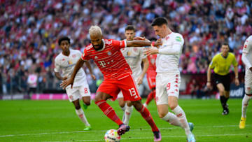 Bayern Munich striker Eric Maxim Choupo-Moting in action against Mainz. (Photo by Helge Prang - GES Sportfoto/Getty Images)