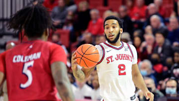 St. John's basketball forward Julian Champagnie (Photo by Steven Ryan/Getty Images)