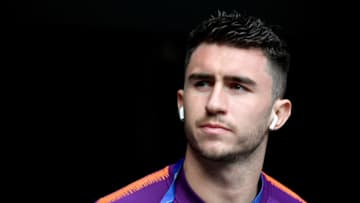LONDON, ENGLAND - APRIL 09: Aymeric Laporte of Manchester City arrives ahead of the UEFA Champions League Quarter Final first leg match between Tottenham Hotspur and Manchester City at Tottenham Hotspur Stadium on April 09, 2019 in London, England. (Photo by Dan Mullan/Getty Images)