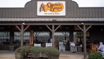 Cracker Barrel, seen here on Thursday, Nov. 11, 2021 near Interstate 55 in Jackson, Miss., will be one of several restaurants that will be open during Thanksgiving.Tcl Thanksgiving Restaurant Dinners3