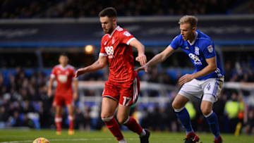 BIRMINGHAM, ENGLAND - NOVEMBER 18: Ben Brereton of Nottingham Forest in action during the Sky Bet Championship match between Birmingham City and Nottingham Forest at St Andrews (stadium) on November 18, 2017 in Birmingham, England. (Photo by Nathan Stirk/Getty Images)