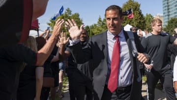 CINCINNATI, OH - AUGUST 29: Head coach Luke Fickell of the Cincinnati Bearcats greets fans before the game against the UCLA Bruins at Nippert Stadium on August 29, 2019 in Cincinnati, Ohio. (Photo by Michael Hickey/Getty Images)