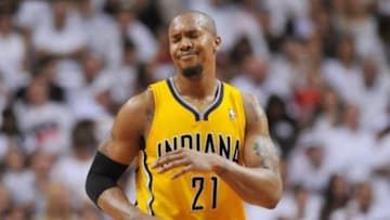 The Indiana Pacers lost their superstar player this offseason. David West has a rather grim outlook on the season as a result. Credit: Steve Mitchell-USA TODAY Sports