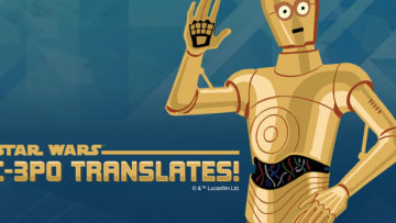 C-3PO Translate key art for Amazon Alexa. Photo courtesy of Disney Parks Blog.