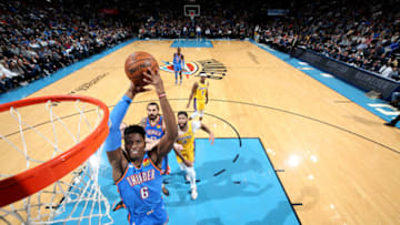 NOVEMBER 22: Hamidou Diallo #6 of the OKC Thunder dunks the ball during a game against the Los Angeles Lakers (Photo by Joe Murphy/NBAE via Getty Images)