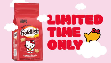 Hello Kitty Gets a ‘Supercute’ Goldfish Cracker for its 50th Anniversary. Image Credit to Goldfish.