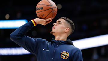 Denver Nuggets forward Michael Porter Jr. (1) before the game against the Dallas Mavericks at Ball Arena on 29 Oct. 2021. (Isaiah J. Downing-USA TODAY Sports)