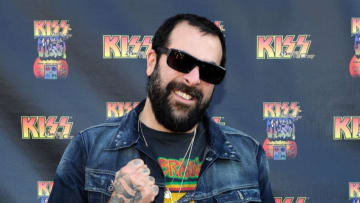 LAS VEGAS, NV - MARCH 15: Designer Antonio Ballatore arrives at the grand opening of the KISS by Monster Mini Golf amusement attraction on March 15, 2012 in Las Vegas, Nevada. (Photo by Ethan Miller/Getty Images)