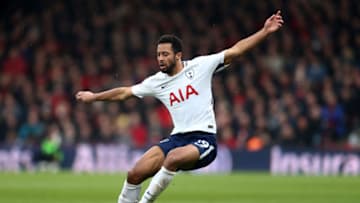 BOURNEMOUTH, ENGLAND - MARCH 11: Mousa Dembele of Tottenham Hotspur during the Premier League match between AFC Bournemouth and Tottenham Hotspur at Vitality Stadium on March 10, 2018 in Bournemouth, England. (Photo by Catherine Ivill/Getty Images)