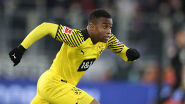 Youssoufa Moukoko. (Photo by Stefan Matzke - sampics/Corbis via Getty Images)