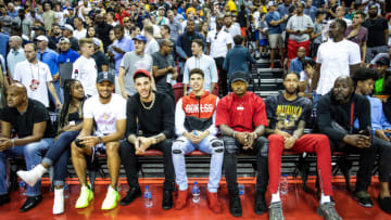 Josh Hart, Lonzo Ball, LaMelo Ball Darren “DMO” Moore and Brandon Ingram before joining the New Orleans Pelicans (Photo by Cassy Athena/Getty Images)