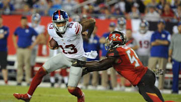 TAMPA, FL - NOVEMBER 8: Wide receiver Odell Beckham (Photo by Cliff McBride/Getty Images)